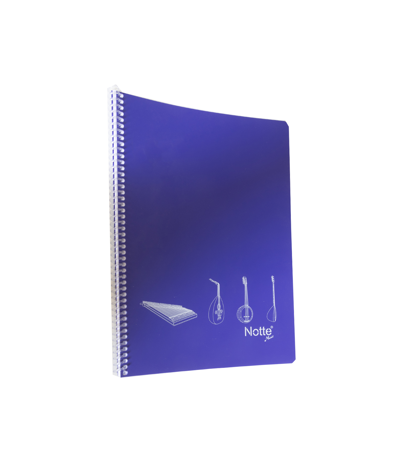 Notte® Music PP Cover Notebook - Spiral Binding