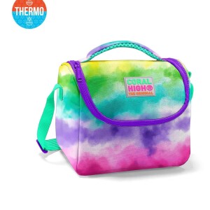 Coral High Kids Thermal Lunch Bag - Colorful Batik Patterned