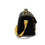 Coral High Kids Thermal Lunch Bag - Black Yellow Construction Machine Patterned