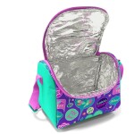 Coral High Kids Thermal Lunch Bag - Water Green Purple Patterned