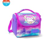 Coral High Kids Thermal Lunch Bag - Colorful Batik Unicorn Ice Cream Pattern