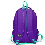 Coral High Kids Three Compartment School Backpack - Purple Water Green Unicorn Patterned