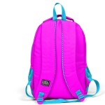 Coral High Kids Three Compartment School Backpack - Pink Silver Glitter Unicorn Patterned