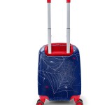 Coral High Kids Luggage suitcase - Navy Blue Red Spider Patterned