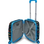 Coral High Kids Luggage suitcase - Navy Blue Blue Dinosaur