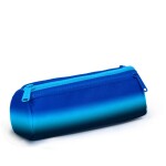 Coral High Kids Three Compartment Pencil case - Navy Blue Blue Color Transition