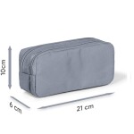 Coral High Kids Two Compartment Pencil case - Dark Gray Football Patterned