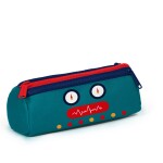 Coral High Kids Three Compartment Pencil case - Navy Blue Civit Robot Patterned