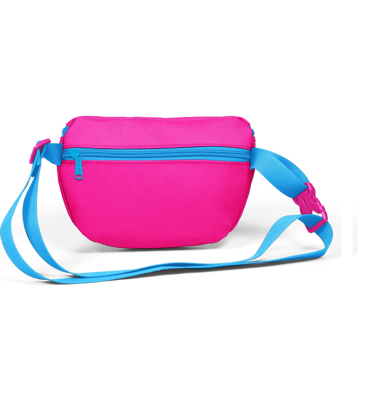 Coral High Sport Two Compartment Waist Bag - Neon Pink Blue
