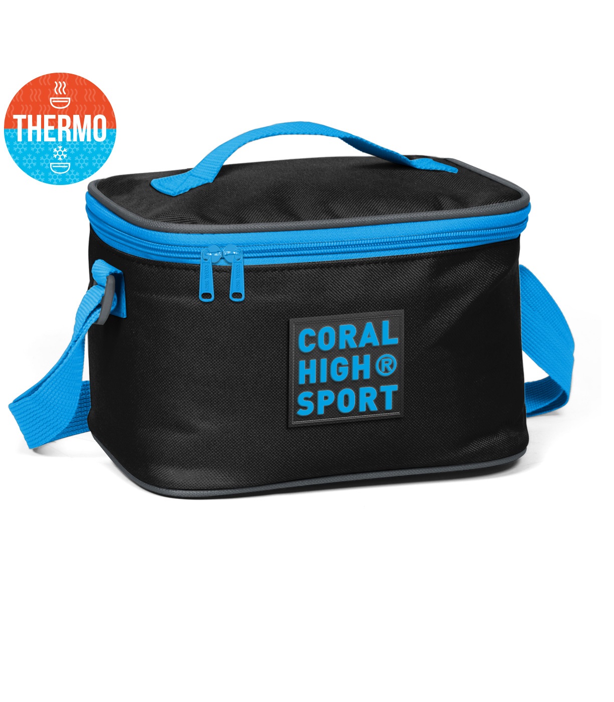 Coral High Sport Thermal Lunch Bag - Black Dark Gray