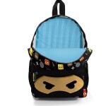 Coral High Kids Two Compartment Small Nest Backpack - Black Ninja Patterned