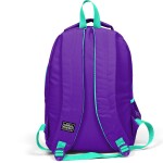 Coral High Kids Three Compartment USB School Backpack - Purple Water Green Unicorn Patterned