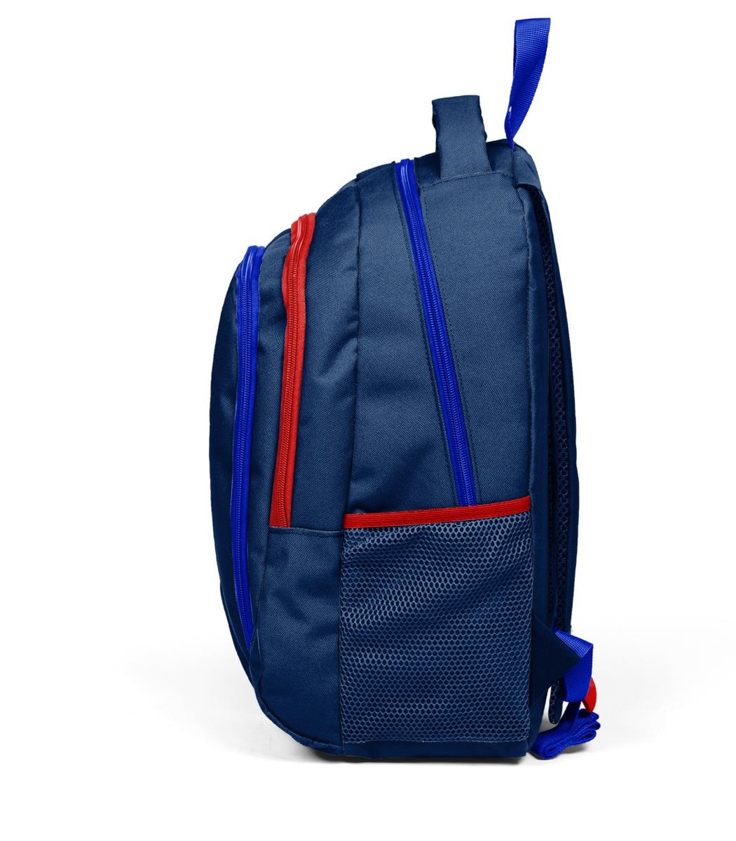 Coral High Sport Four Compartment Backpack - Navy Blue Red