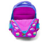 Coral High Kids Three Compartment School Backpack - Lavender Pink Cupcake Patterned