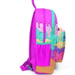 Coral High Kids Four Compartment School Backpack - Pink Colorful Ice Cream Pattern