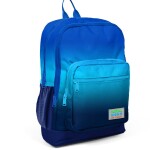 Coral High Kids Four Compartment School Backpack - Navy Blue Blue Color Transition