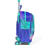 Coral High Kids Three Compartment Squeegee School Backpack - Colorful Airbrush Patterned