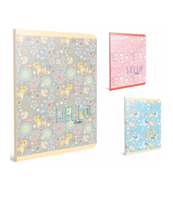 Gipta HELLO WIRE STITCHED CARDBOARD COVER EXERCISE BOOK