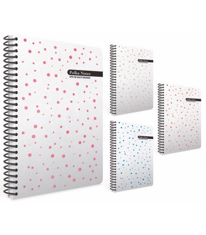 Gipta Polka Notes Lined Hard cover Notebook