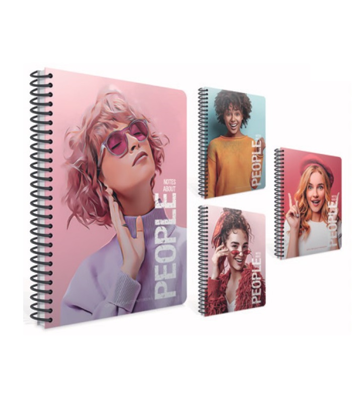 Gipta PEOPLE SPIRAL / HARD COVER NOTEBOOK