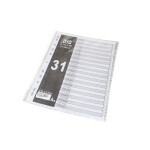 A4 Gray divider Plastic - 31 sections