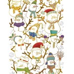 Editor : Christmas Greeting Card with Snowman
