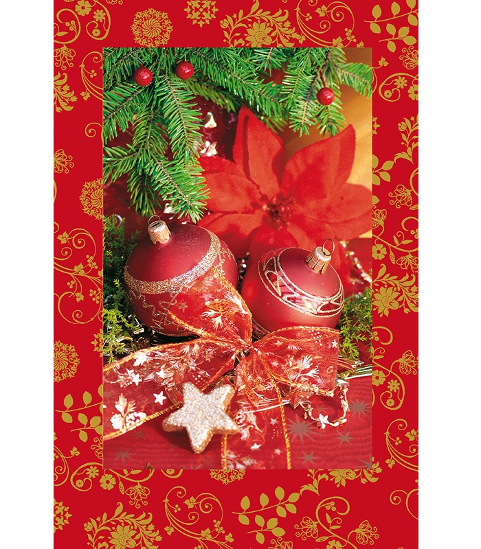 Editor : Red & Green Christmas Greeting Card