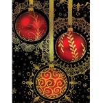 Editor : Black Christmas Greeting Card