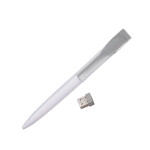 Atom Ballpoint Pen With Flash memory white