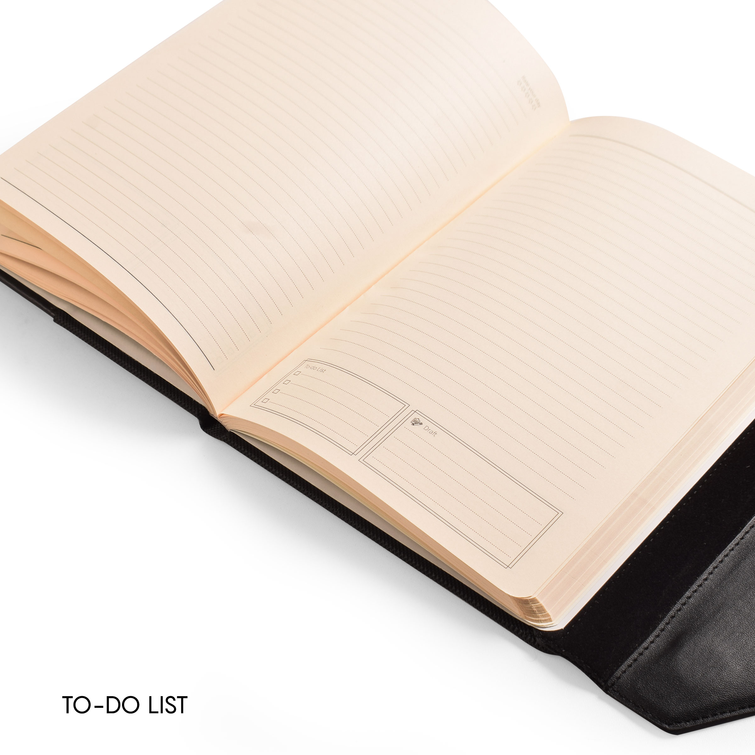 Atom Notebook Leather Cover - Black ANB18