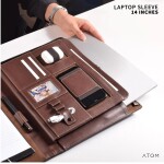 Atom Brown premier laptop sleeve