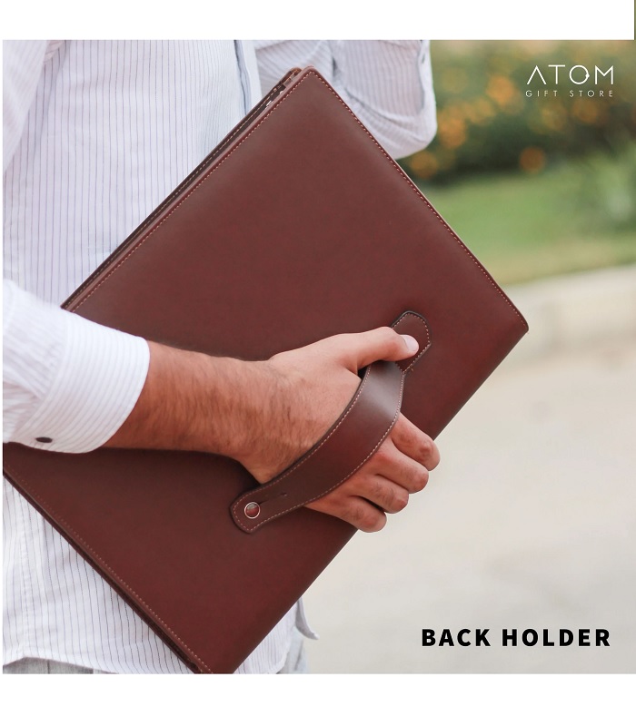 Atom Brown premier laptop sleeve