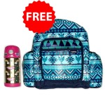 Thermos® FUNTAINER® STAINLESS STEEL BOTTLE WITH STRAW CHUBBY UNICORN + Free Thermos Backpack Aztec Brights