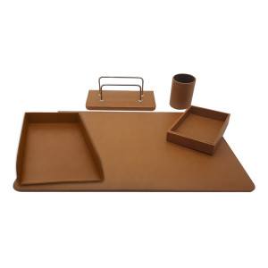 Orna Desk set 5pcs. leather