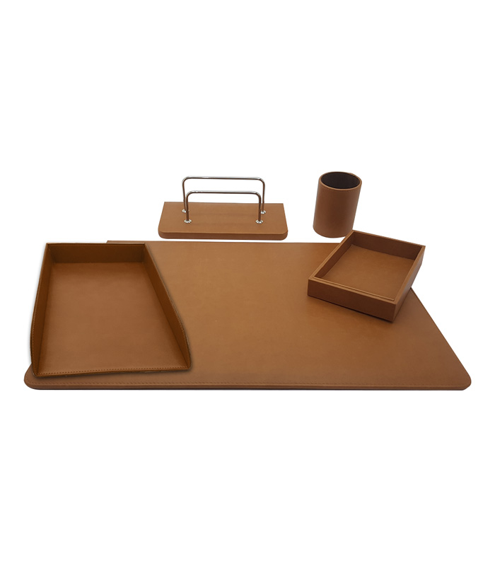 Orna Desk set 5pcs. leather