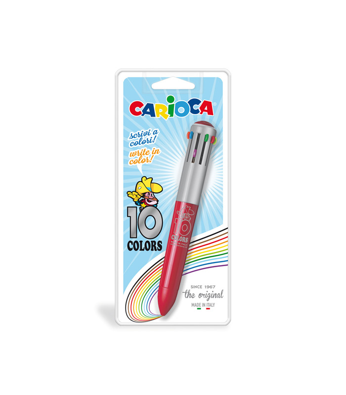 Multicolored ball pen Carioca