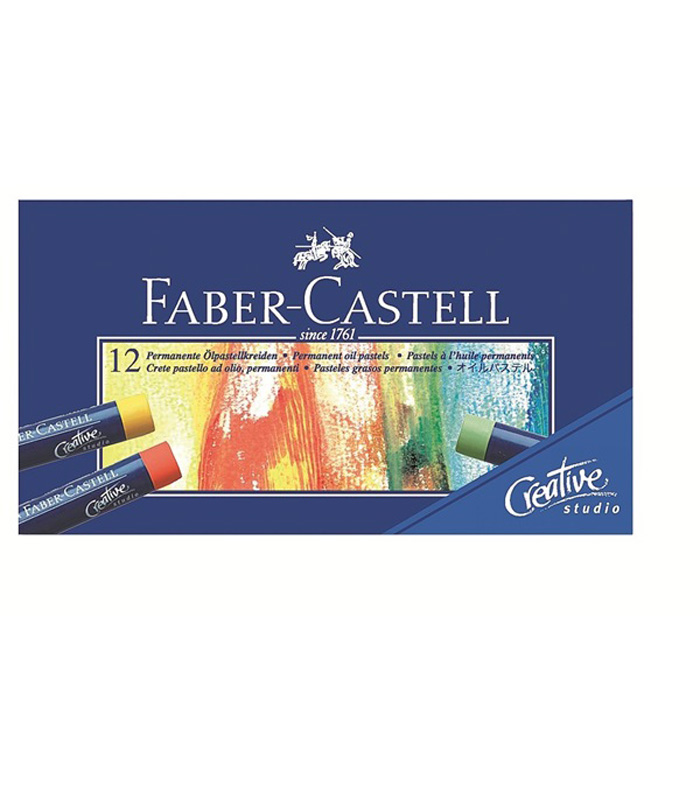 Faber-Castell Oil Pastels, Box of 12 127012