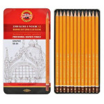 KOH-I-NOOR Set 12 Graphite Pencils 1502 GRAPHIC