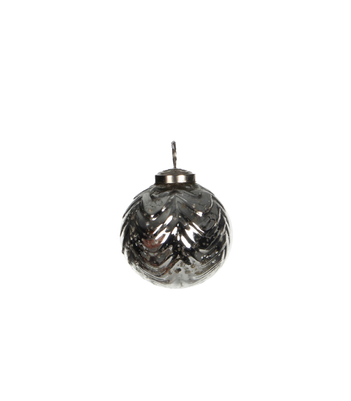 Christmas Silver Ornament Ball D7.5
