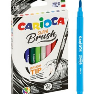 FIbre pens Carioca BRUSH TIP 10