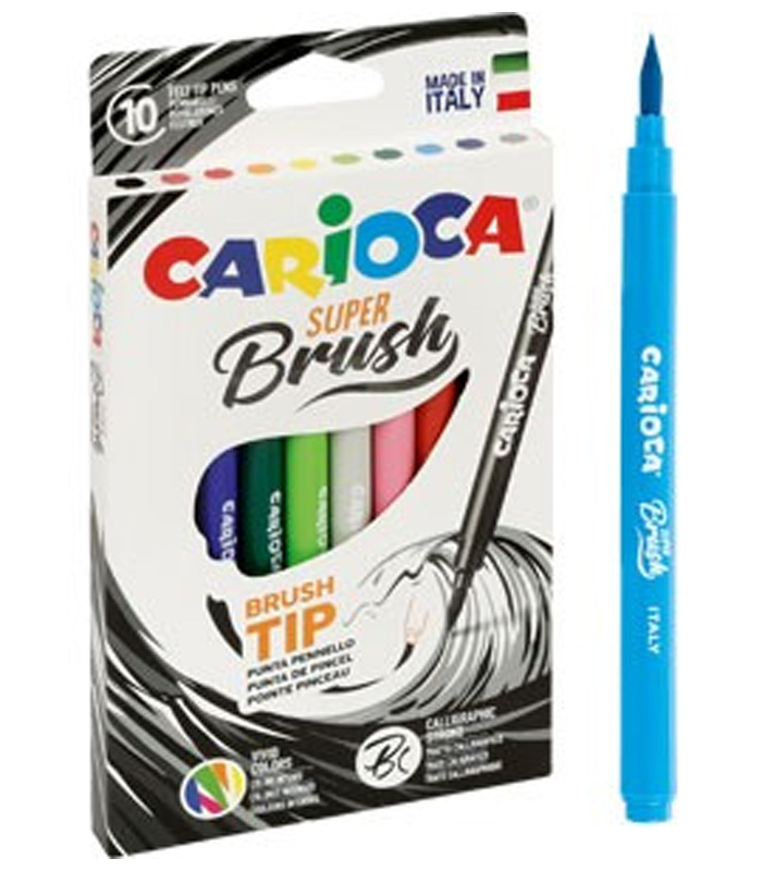 FIbre pens Carioca BRUSH TIP 10