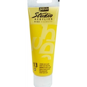 Pebeo Studio Acrylics 100-Milliliter Acrylic Paint, Light Azo Yellow