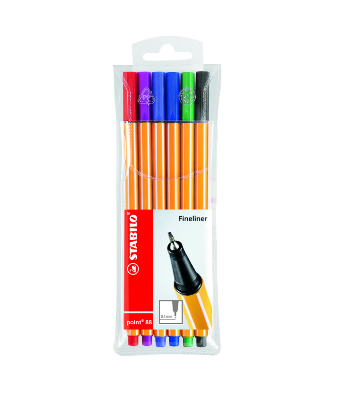 Stabilo Point 88 Fineliner Assorted Colors