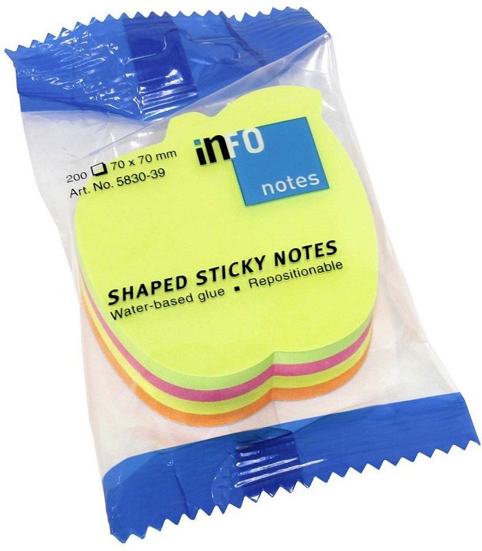 INFO Apple Shape Sticky Notes