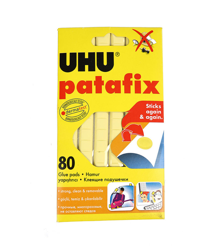 UHU Patafix Yellow Tack Pads 80 Pads