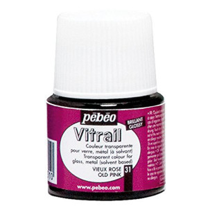 Pebeo Vitrail Glass Paint 45 ml Old Pink