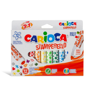 Fiber Pens Stamp Marker Carioca 12Pcs