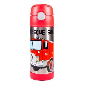 THERMOS® FUNTAINER® 355 ml STAINLESS STEEL WATER BOTTLE WITH STRAW Fire Rescue
