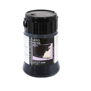 Daler-Rowney Acrylic Color Gesso Primer, 250 ml - Black