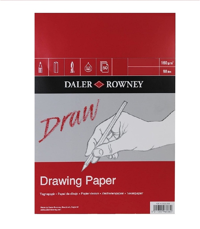 Daler Rowney Medium grain drawing pad A5 160 g 50 SH